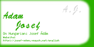 adam josef business card