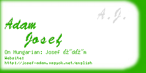 adam josef business card